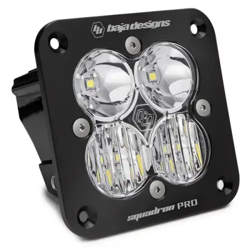 Baja Designs - 491003 | Baja Designs Squadron Pro Black Flush Mount Auxiliary LED Light Pod | Single, Driving/Combo Light Pattern, Clear, Universal