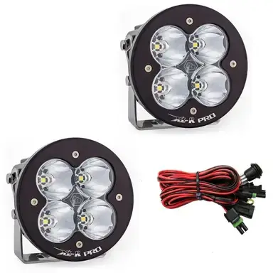 Baja Designs - 537801 | Baja Designs XL-R Pro Auxiliary LED Light Pod | Pair, Spot Light Pattern, Clear, Universal