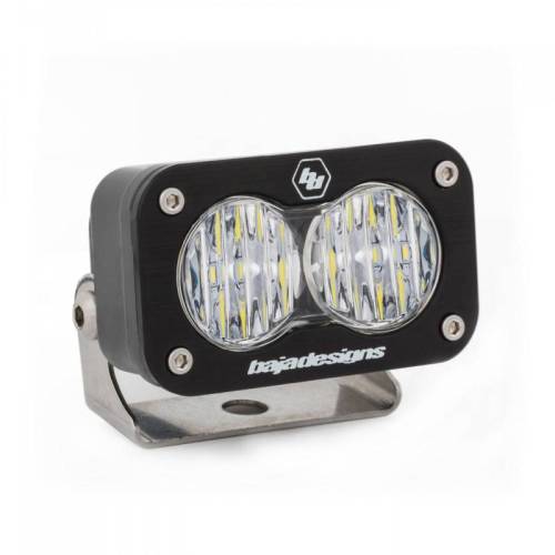 Baja Designs - 540005 | Baja Designs S2 Sport Black Auxiliary LED Light Pod | Single, Wide Cornering Light Pattern, Clear, Universal