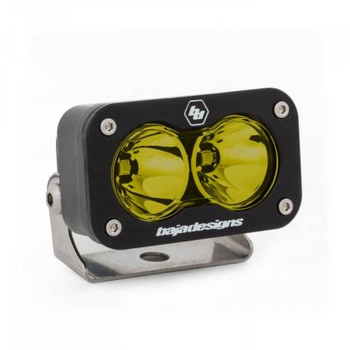 Baja Designs - 540011 | Baja Designs S2 Sport Black Auxiliary LED Light Pod | Single, Spot Light Pattern, Amber, Universal