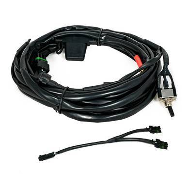 Baja Designs - 640119 | Baja Designs OnX6 / XL Hi-Power 355 Watts Max 2 Light Splitter With Mode Switch Wiring Harness | Universal