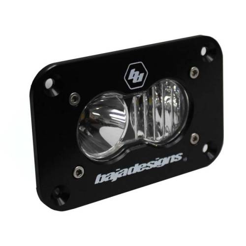 Baja Designs - 541003 | Baja Designs S2 Sport Black Flush Mount Auxiliary LED Light Pod | Single, Driving/Combo Pattern, Clear, Universal