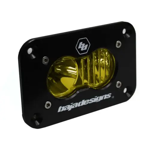 Baja Designs - 541013 | Baja Designs S2 Sport Black Flush Mount Auxiliary LED Light Pod | Single, Driving/Combo Light Pattern, Amber, Universal