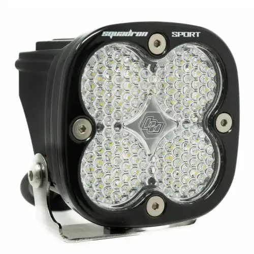 Baja Designs - 550006 | Baja Designs Squadron Sport Black Auxiliary LED Light Pod | Single, Work/Scene Light Pattern, Clear, Universal