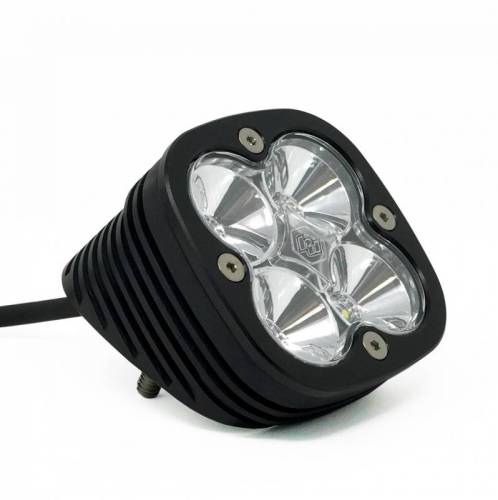 Baja Designs - 552006 | Baja Designs Squadron Sport Black Angle Mount Auxiliary LED Light Pod | Single, Work/Scene Light Pattern, Clear, Universal