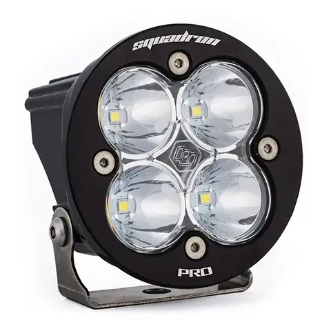 Baja Designs - 590001 | Baja Designs Squadron-R Pro Black Auxiliary LED Light Pod | Single, Spot Light Pattern, Clear, Universal