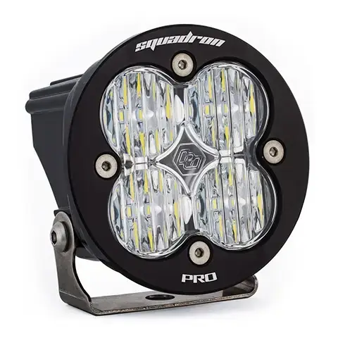 Baja Designs - 590005 | Baja Designs Squadron-R Pro Black Auxiliary LED Light Pod | Single, Wide Cornering Light Pattern, Clear, Universal