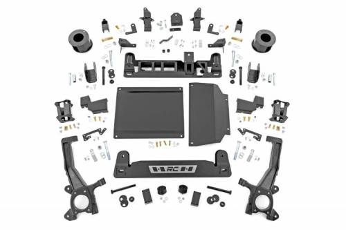 Rough Country - 75900 | Rough Country 6 Inch Lift Kit For Toyota Tundra 2/4WD | 2022-2023 | Factory Axle Type Black, No Factory Rear Air Ride, With Auto Headlights