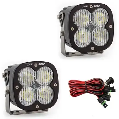 Baja Designs - 677805 | Baja Designs XL80 Auxiliary LED Light Pod | Pair, Wide Cornering Light Pattern, Clear