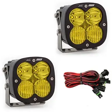 Baja Designs - 677813 | Baja Designs XL80 Auxiliary LED Light Pod | Pair, Driving/Combo Light Pattern, Amber