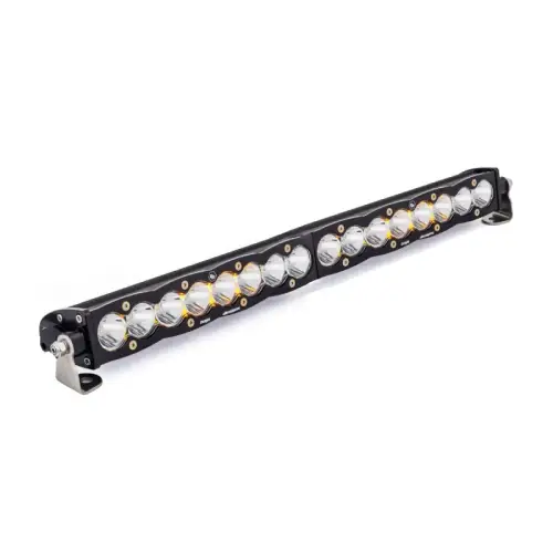 Baja Designs - 702001 | Baja Designs S8 Straight LED Light Bar | Spot Light Pattern, Clear, 20 Inch, Universal