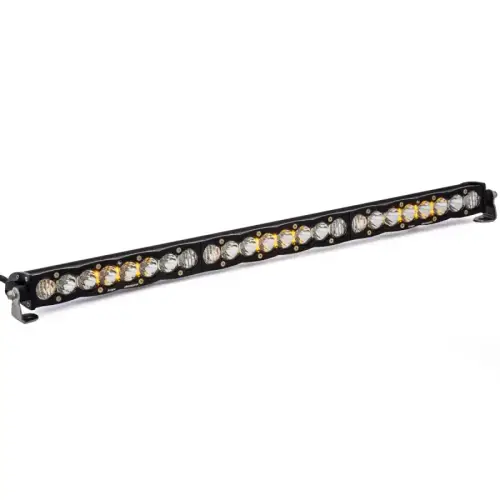 Baja Designs - 703003 | Baja Designs S8 Straight LED Light Bar | Driving/Combo Pattern, Clear, 30 Inch, Universal