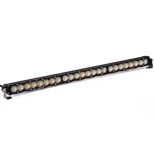 Baja Designs - 703004 | Baja Designs S8 Straight LED Light Bar | Wide Cornering Light Pattern, Clear, 30 Inch, Universal