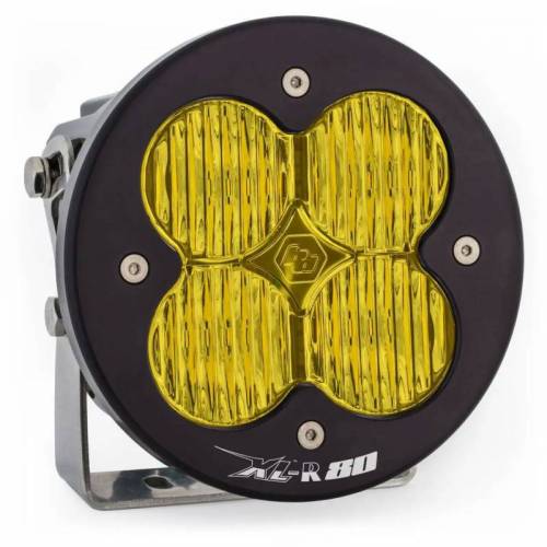 Baja Designs - 760015 | Baja Designs XL-R 80 Auxiliary LED Light Pod | Single, Wide Cornering Pattern, Amber, Universal