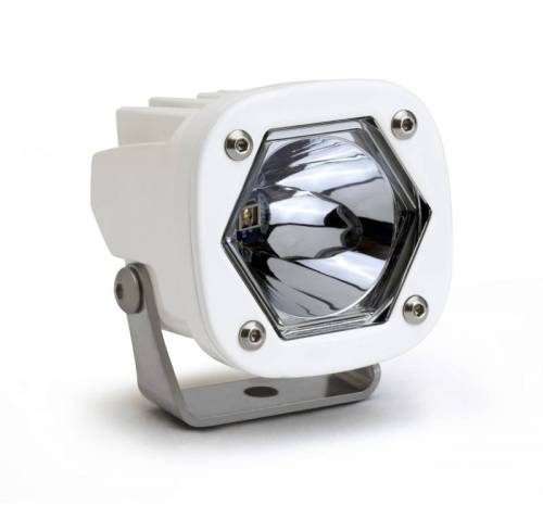 Baja Designs - 380007WT | Baja Designs S1 White Laser Auxiliary Light Pod | Single, Laser Spot Light Pattern, Clear, Universal