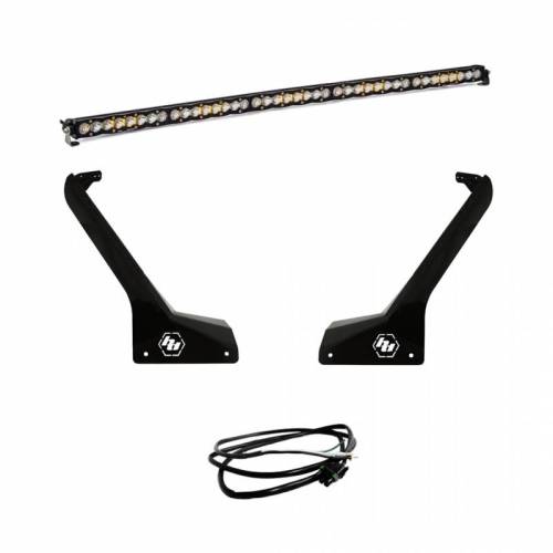 Baja Designs - 447665UP | Baja Designs S8 50 Inch Roof Mount LED Light Bar Kit For Jeep Gladiator JT / Wrangler JL | 2018-2023 | Driving/Combo Light Pattern, Clear, Upfitter Wiring