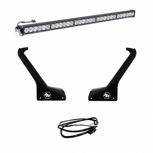 Baja Designs - 447666UP | Baja Designs OnX6+ 50 Inch Roof Mount LED Light Bar Kit For Jeep Gladiator JT / Wrangler JL | 2018-2023 | Driving/Combo Light Pattern, Clear, Upfitter Wiring