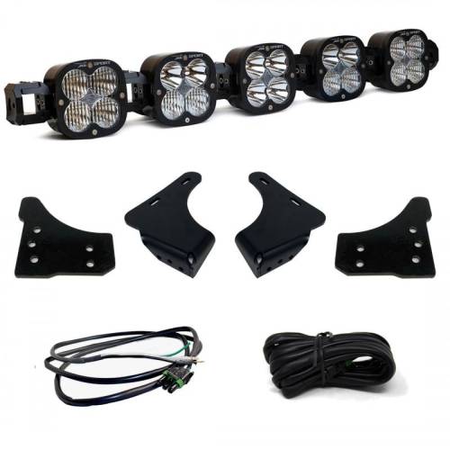 Baja Designs - 447691UP | Baja Designs XL Sport Bumper Linkable LED Light Bar Kit For Ford F-150 | 2021-2022 | Multi-Pattern Light Pattern, Clear, Upfitter Wiring