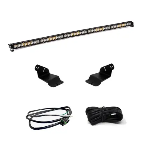 Baja Designs - 447758UP | Baja Designs S8 50 Inch Roof Mount LED Light Bar Kit For Ford Bronco | 2021-2023 | Driving/Combo Light Pattern, Clear, Upfitter Wiring