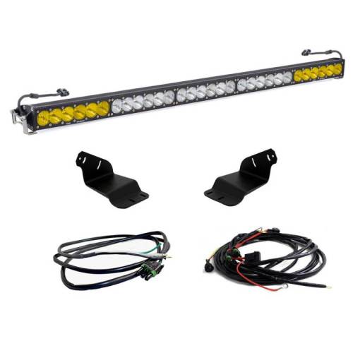 Baja Designs - 447759UP | Baja Designs OnX6+ 50 Inch Roof Mount Dual Control LED Light Bar Kit For Ford Bronco | 2021-2023 | Multi-pattern Light, Upfitter Wiring, Clear/Amber