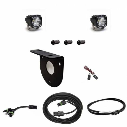 Baja Designs - 447766UP | Baja Designs S1 Dual Reverse Light Kit For Ford Bronco | 2021-2023 | Wide Cornering Light Pattern, Clear, Upfitter Wiring, No License Plate Mount