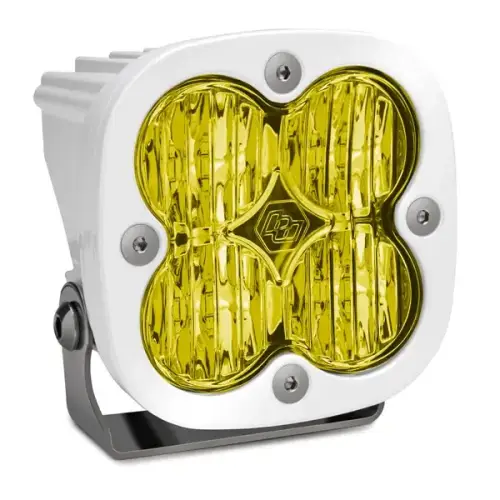 Baja Designs - 490015WT | Baja Designs Squadron Pro White LED Auxiliary Light Pod | Single, Wide Cornering Light Pattern, Amber, Universal