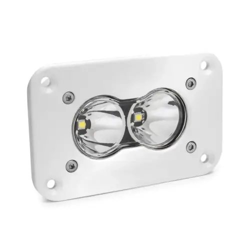 Baja Designs - 481001WT | Baja Designs S2 Pro White Flush Mount LED Auxiliary Light Pod | Single, Spot Light Pattern, Clear, Universal