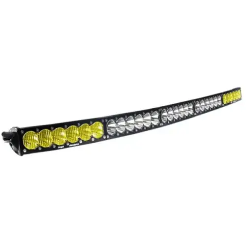 Baja Designs - 525003DC | Baja Designs OnX6 Arc Dual Control LED Light Bar | Driving/Combo Light Pattern, Amber/Clear, 50 Inch, Universal