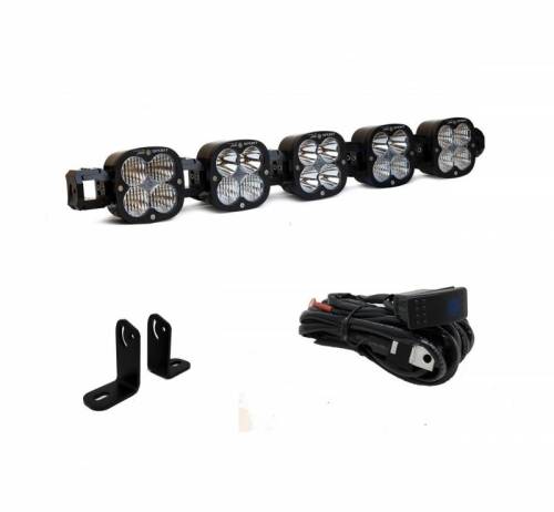 Baja Designs - 447098 | Baja Designs XL Sport Linkable Roof Mount LED Light Bar Kit For Polaris RZR Turbo S / RZR XP | 2018-2021 | Multi-Pattern Light Pattern, Clear