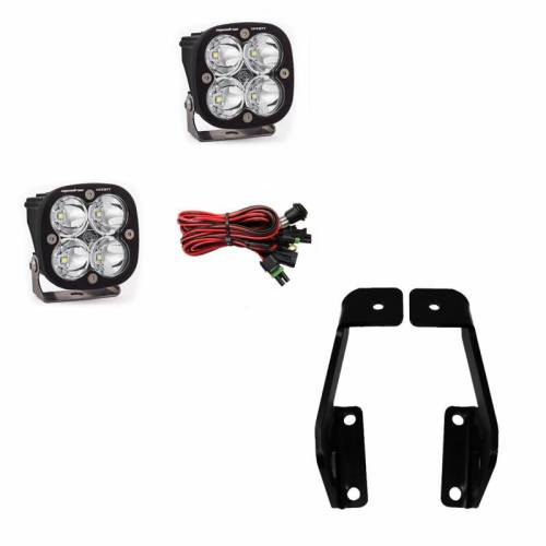 Baja Designs - 447574 | Baja Designs Squadron Pro A-Pillar LED Light Pod Kit For Ford F-150 / SVT Raptor | 2009-2014 | Spot Light Pattern, Clear