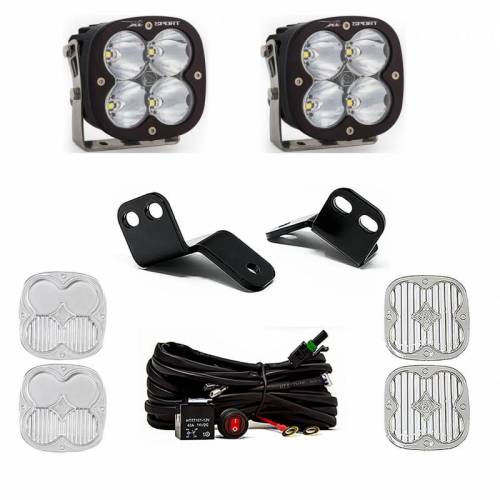 Baja Designs - 447822 | Baja Designs XL Sport A-Pillar LED Light Pod Kit For Polaris RZR XP 1000 / XP Turbo / Turbo S | 2014-2021 | Spot Light Pattern, Clear