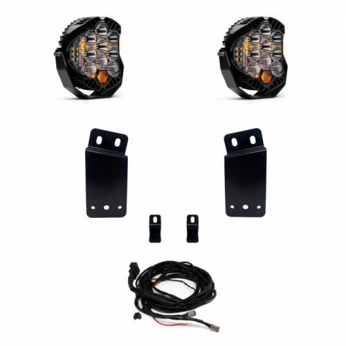 Baja Designs - 448044 | Baja Designs LP9 Pro LED Light Pod Bumper Kit For Ram 1500 TRX | 2021-2022 | Driving/Combo Light Pattern, Clear