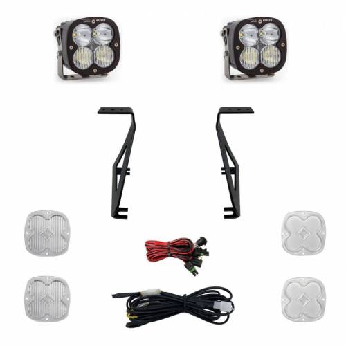 Baja Designs - 448059 | Baja Designs XL Pro A-Pillar LED Light Pod Kit For Ford F-150 Raptor | 2021-2022 | Driving/Combo Light Pattern, Clear