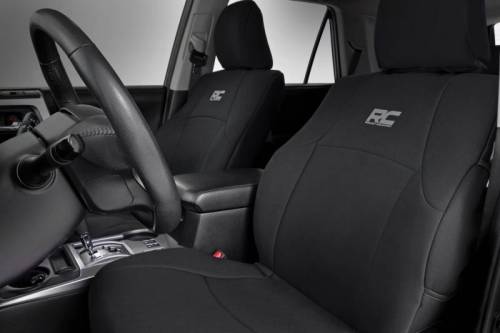 Rough Country - 91053 | Rough Country Neoprene Seat Cover For Front & Rear Toyota 4Runner 2/4WD | 2011-2022