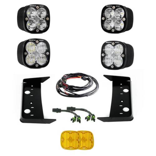 Baja Designs - 448127 | Baja Designs Squadron Sport Pro Vent LED Light Pod Kit For Toyota Tundra | 2022-2023 | Multi-Pattern Light Pattern, Clear