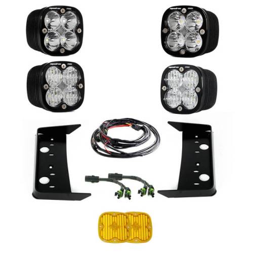 Baja Designs - 448128 | Baja Designs Squadron Pro Vent LED Light Pod Kit For Toyota Tundra | 2022-2023 | Multi-Pattern Light Pattern, Clear