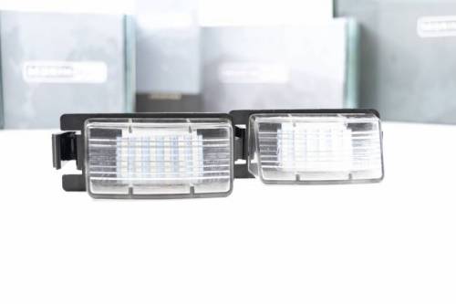 Morimoto - LF7801 | Morimoto XB LED License Plate Lights For Nissan 350Z, 370Z, Cube, GTR, Leaf Sentra, Versa / Infiniti Q60, G25, G35, G37 | 2014-2020 | Pair