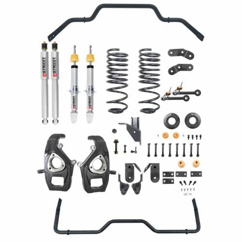 Belltech - 1062SPS | Belltech 3 to 4 Inch Front / 4-5 Inch Rear Complete Lowering Kit with Street Performance Shocks (2019-2023 Ram 1500 2WD/4WD)