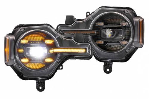 Morimoto - LF497-A | Morimoto XB LED Headlights With Amber DRL For Ford Bronco | 2021-2023 | Pair