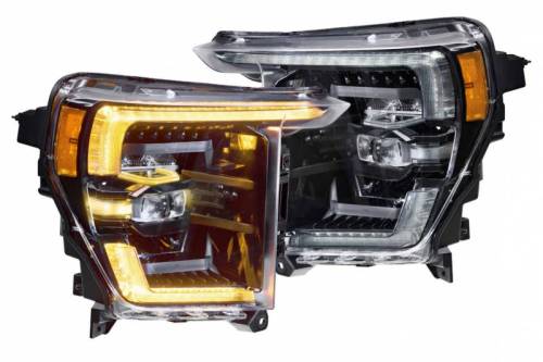 Morimoto - LF498-A | Morimoto XB LED Headlights With Amber DRL For Ford F-150 | 2021-2023 | Pair