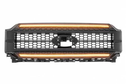 Morimoto - XBG22 | Morimoto XGB LED DRL Light Grille For Ford F-150 | 2021-2023 | Paintable Black, Amber DRL