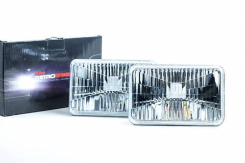 Morimoto - LFRB120 | Morimoto Holley RetroBright Sealed Headlights 4X6 Inch | Each, Classic White, Universal