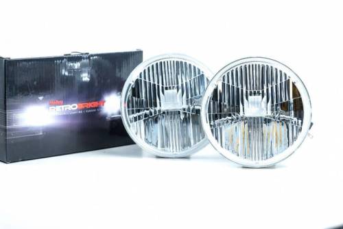 Morimoto - LFRB125 | Morimoto Holley RetroBright Sealed Headlights 5.75 Inch Round | Each, Classic White, Universal