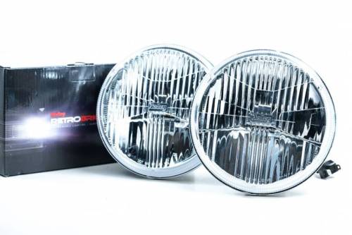 Morimoto - LFRB135 | Morimoto Holley RetroBright Sealed Headlights 7" Inch Round | Each, Classic White, Universal