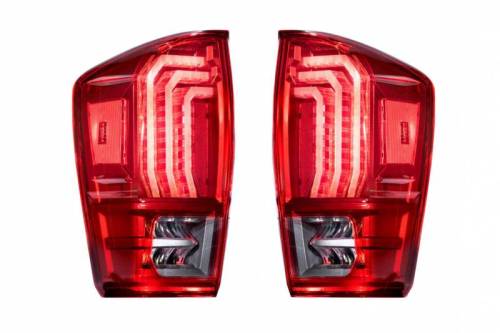 Morimoto - LF703 | Morimoto XB LED Tail Lights For Toyota Tacoma | 2016-2023 | Pair, Red Lens