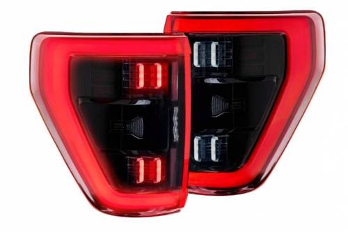 Morimoto - LF734 | Morimoto XB LED Tail Lights For Ford F-150 | 2021-2024 | Pair, BLIS, Red