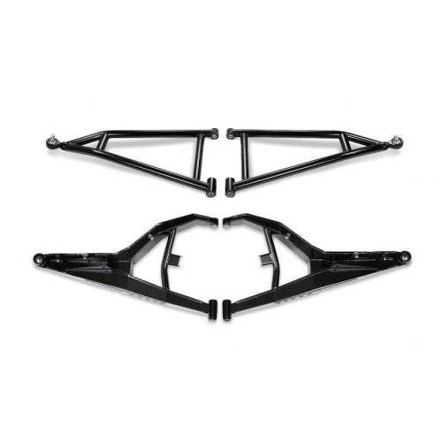 Cognito Motorsports - 360-90865 | Cognito Camber Adjustable Long Travel Front Control Arm Kit 18-21 Polaris RZR RS1 Includes Upper/Lower Front Control Arms