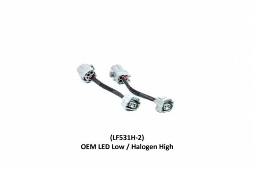 Morimoto - LF531H-2 | Morimoto XB LED Headlight Adapters For Toyota 4Runner | OEM LED Low / Halogen High | Pair