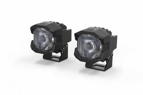 Morimoto - BAF100 | Morimoto 1Banger HXB LED Pod Lights | Pair, SAE Wide, White Lights