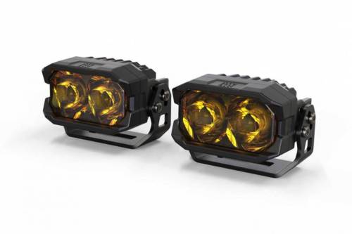 Morimoto - BAF105 | Morimoto 2Banger NCS LED Pod Lights | Pair, Spot, Yellow Lights